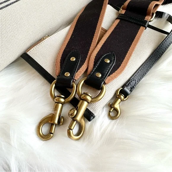 COACH Field Tote 30 With Coach Badge - Canvas with Leather Trims - Picture 8 of 16